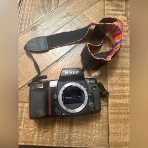 Nikon F-801 Black DSLR 35mm Film Camera Body Only Untested